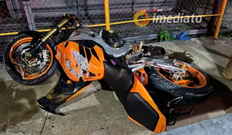Motociclista fica gravemente ferido após perder controle da moto no bairro Tarumã