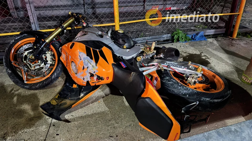 Motociclista fica gravemente ferido após perder controle da moto no bairro Tarumã