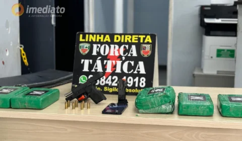 Homem é preso com drogas e arma após denúncia anônima na Zona Norte de Manaus