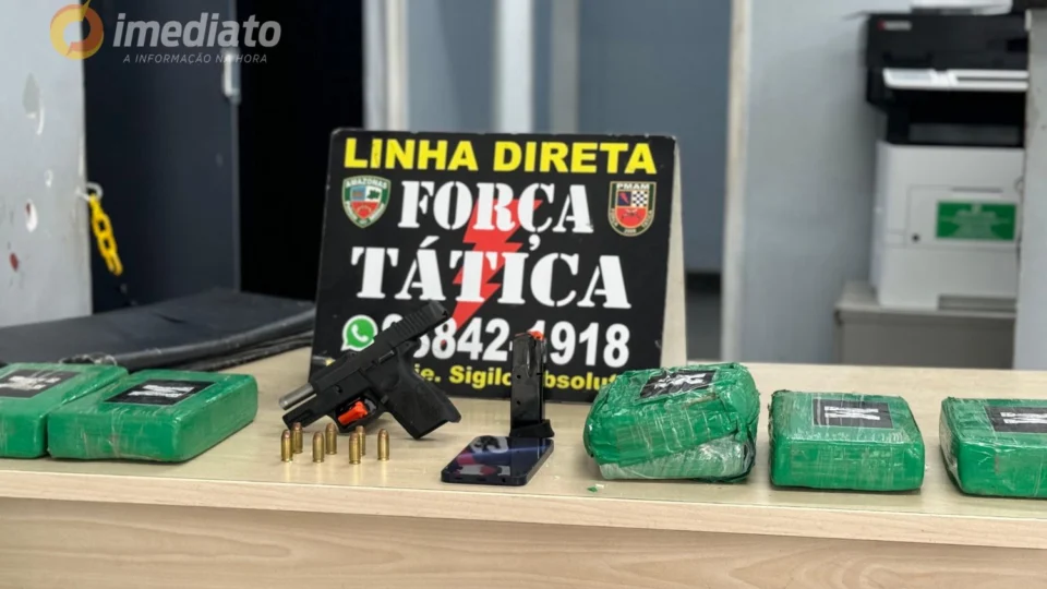 Homem é preso com drogas e arma após denúncia anônima na Zona Norte de Manaus