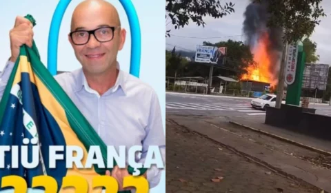 Vídeo: Casa do ‘Tiu França’ é incendiada em Santa Catarina