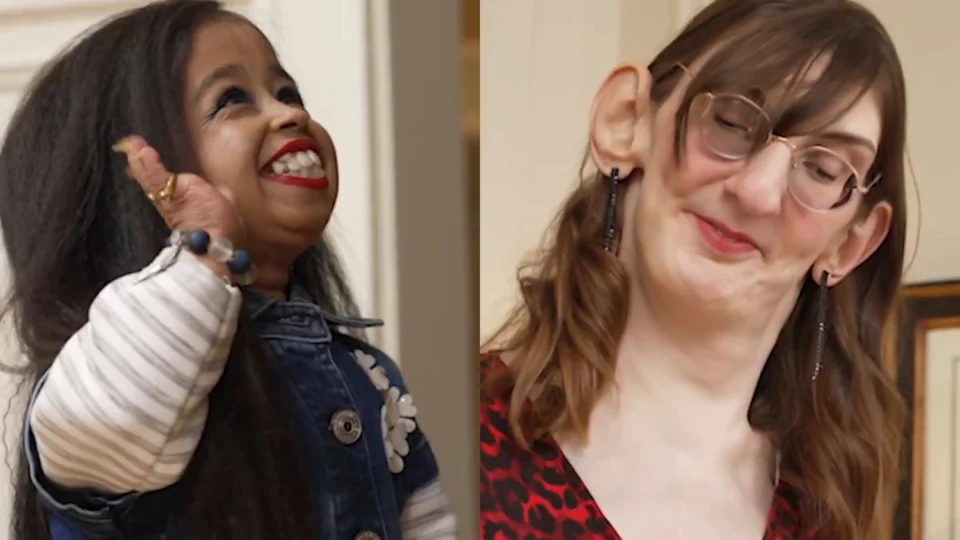 Vídeo: Mulheres mais alta e mais baixa do mundo se reúnem no Dia Mundial dos Recordes Guinness