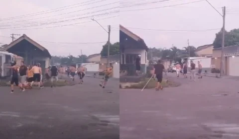 Vídeo: Corinthianos e vascaínos saem na porrada após resultado de jogo em Manaus