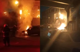 Vídeo: explosão em transformador causa incêndio e destrói carros no Praça 14