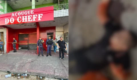 Vídeo: homem é morto a tiros dentro de açougue no Educandos