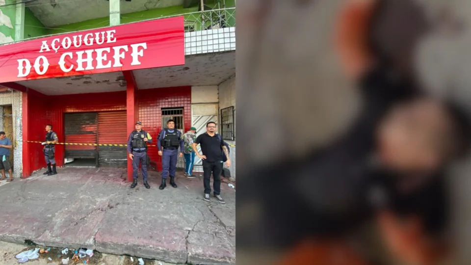 Vídeo: homem é morto a tiros dentro de açougue no Educandos