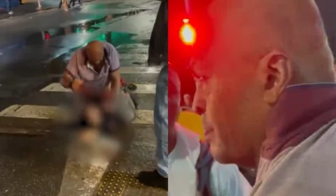 Vídeo: filho de Maguila é flagrado espancando ambulante em frente a casa de show em SP