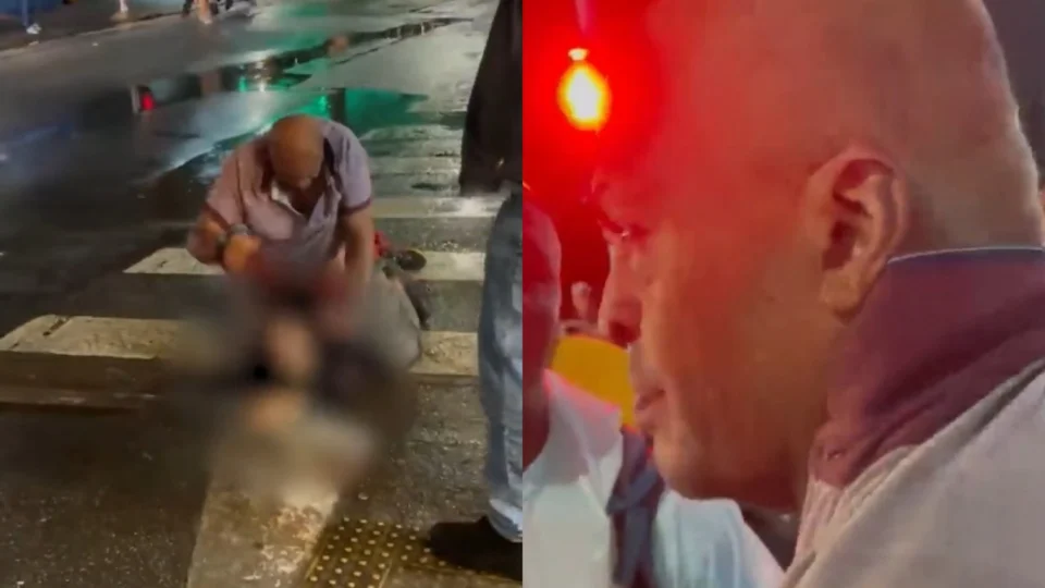 Vídeo: filho de Maguila é flagrado espancando ambulante em frente a casa de show em SP