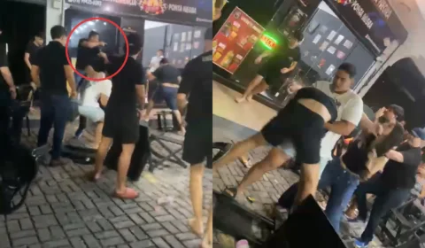 Vídeo: filhos de vereador de Manaus se envolvem em briga generalizada na Ponta Negra