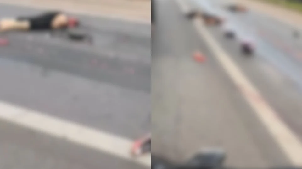 Vídeo: mulheres são partidas ao meio após acidente de trânsito na BR-040