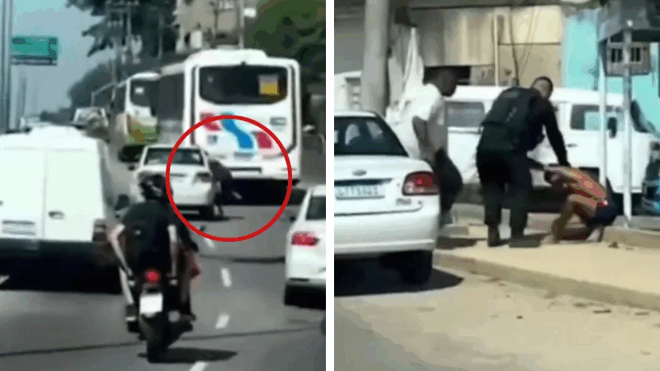 VEJA VÍDEO: ladrão é arrastado por carro ao tentar roubar celular de dentro do veículo