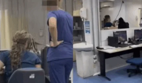 VEJA VÍDEO: profissionais de saúde fazem babyliss durante atendimento em UPA