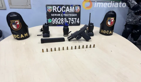 Rocam apreende arma usada em assalto a joalheria no Centro de Manaus; criminosos seguem foragidos