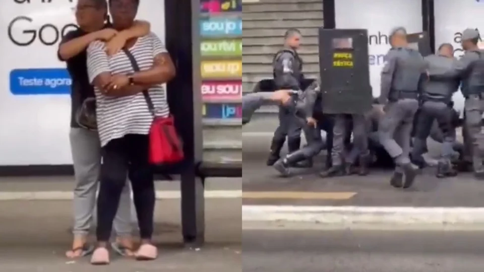Vídeo: Mulher é feita refém emponto de ônibus na Avenida Paulista em SP