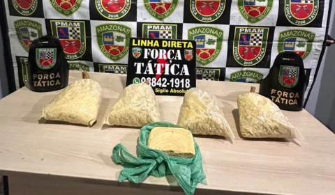 Polícia Militar apreende 6 kg de oxi durante patrulhamento na zona norte de Manaus