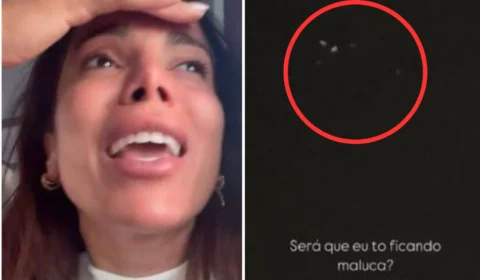 VEJA VÍDEO: Anitta se espanta ao filmar supostos OVNIs no céu