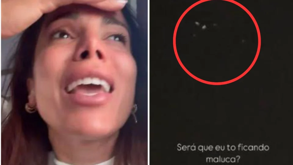 VEJA VÍDEO: Anitta se espanta ao filmar supostos OVNIs no céu