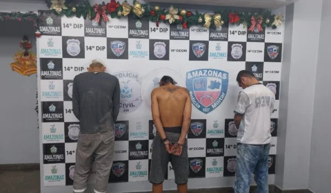 Trio é preso após roubo e perseguição em Manaus