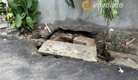 Casa corre risco de desabar no Monte das Oliveiras e família pede ajuda da prefeitura