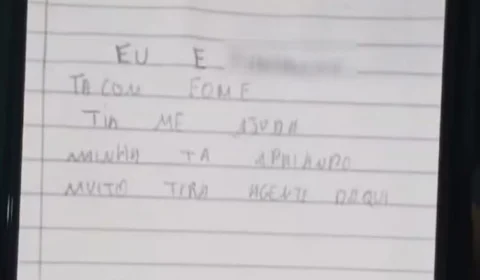 Filha salva mãe de cárcere privado ao entregar bilhete ‘Me ajuda’