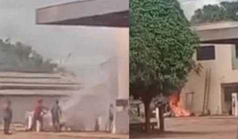 Homem fica em estado grave após explosão em tanque de combustível