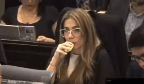 VEJA VÍDEO: deputada fuma vape durante sessão sobre sistema de saúde