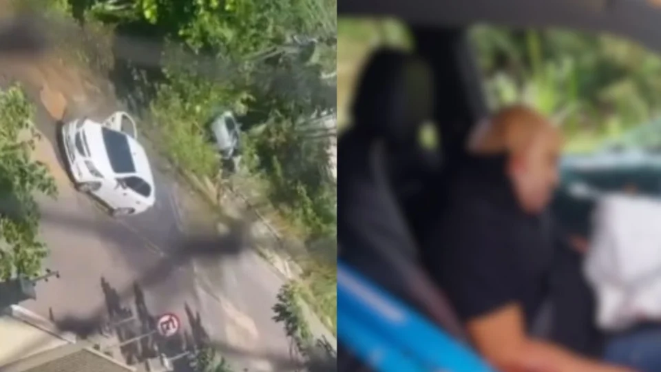 Vídeo mostra momento em que pistoleiro encapuzado atira à queima-roupa em motorista após perseguição