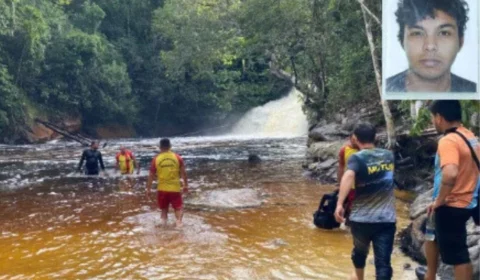 Turista é arrastado por correnteza e morre em cachoeira no Amazonas durante excursão