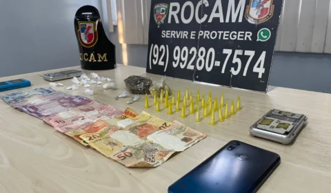 Polícia prende dois indivíduos durante operação em área de tráfico na Zona Norte de Manaus