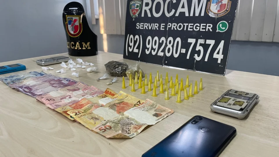 Polícia prende dois indivíduos durante operação em área de tráfico na Zona Norte de Manaus