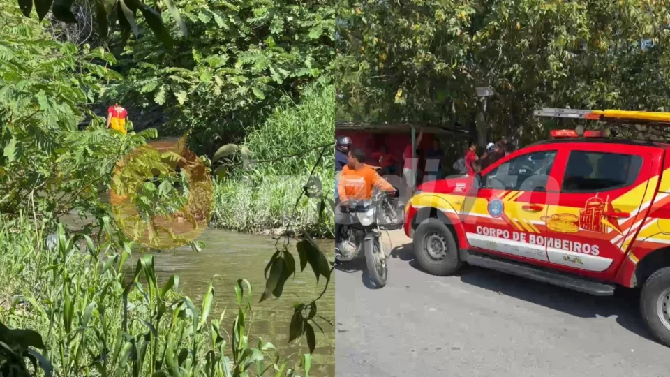 Bombeiros e familiares procuram por homem após cair em igarapé no Nova Cidade
