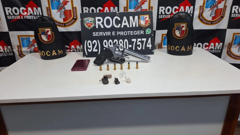 Rocam deflagra operação e prende homem foragido com arma de fogo no Amazonas