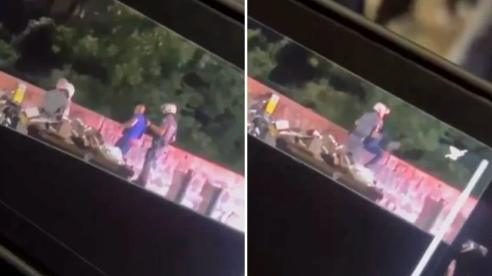 ‘Foi um erro emocional’, diz chefe da PM sobre agente que jogou homem da ponte