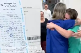 VEJA VÍDEO: técnica de enfermeira se confunde e viraliza ao comemorar ‘vitória’ na Mega da Virada