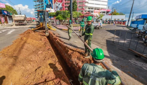 Prosai Parintins avança com obras de abastecimento de água e esgoto