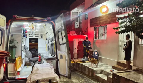 Briga de casal termina com mulher ferida após cair de escada no bairro Alvorada