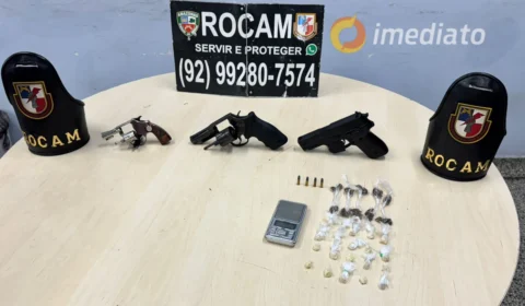 Rocam apreende armas, drogas e simulacro de fogo em operação no Parque Riachuelo