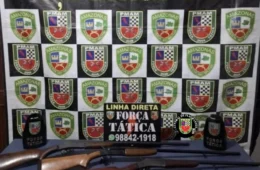 Polícia militar apreende drogas e armas em Rio Preto da Eva