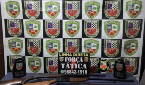 Polícia militar apreende drogas e armas em Rio Preto da Eva