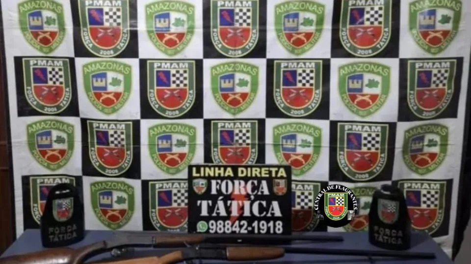 Polícia militar apreende drogas e armas em Rio Preto da Eva