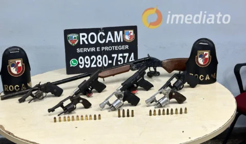 Homem é preso com 8 armas de fogo no bairro Tancredo Neves