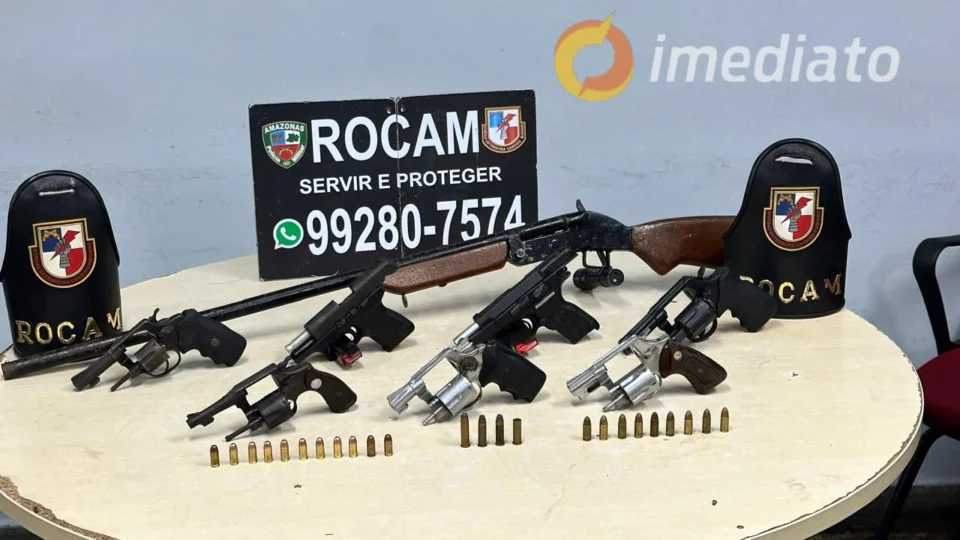 Homem é preso com 8 armas de fogo no bairro Tancredo Neves