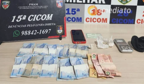 Polícia prende homem com drogas e dinheiro na invasão Florescer, em Manaus