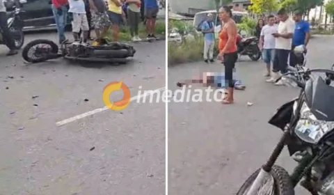 VÍDEO: colisão entre duas motos deixa uma vítima fatal e outra ferida na Avenida Curaçao