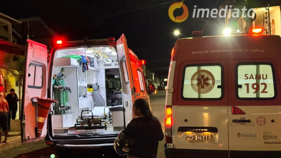 Motorista de app, passageira e entregador ficam feridos após colisão entre motos no São Jorge