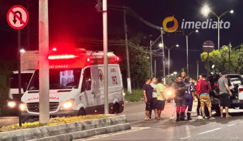 Motociclista de app e passageiro ficam gravemente feridos após acidente no Japiim