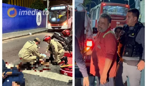 Motorista supostamente embriagado colide em moto e deixa duas pessoas feridas no bairro Zumbi