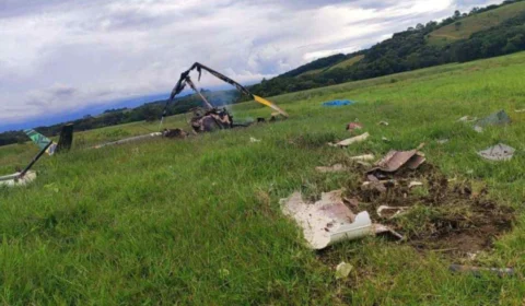 Helicóptero cai e deixa três mortos no Sul de Minas Gerais