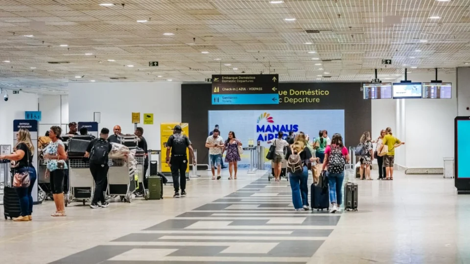 Aeroporto de Manaus registra aumento de 10% no número de passageiros em 2024