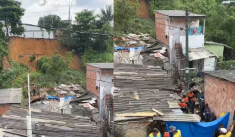 Deslizamento de terra causa tragédia no bairro da Redenção em Manaus